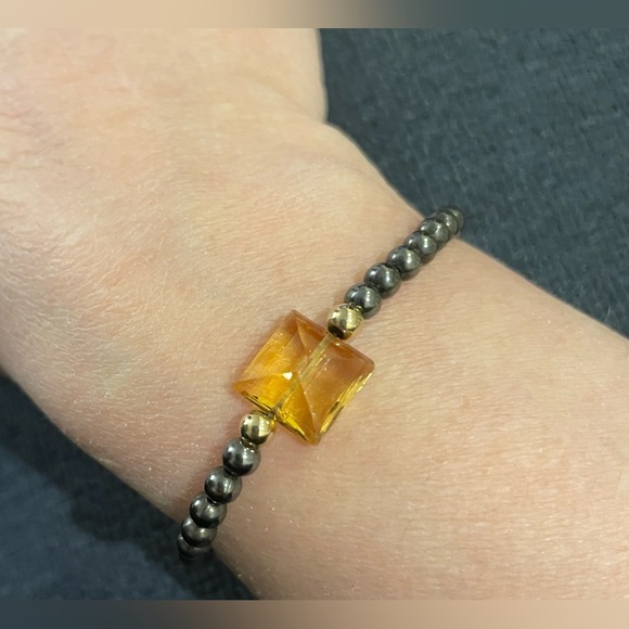 Jessica Kagan Cushman (JKC) Oxidized Silver Beads and Citrine Bracelet - Picture 4 of 7